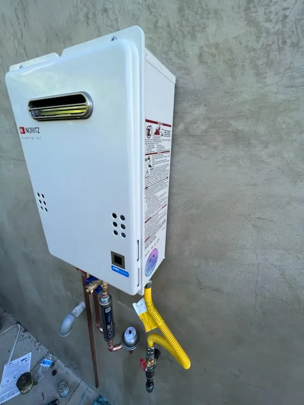 Tankless water heater installation for Milstead homes
